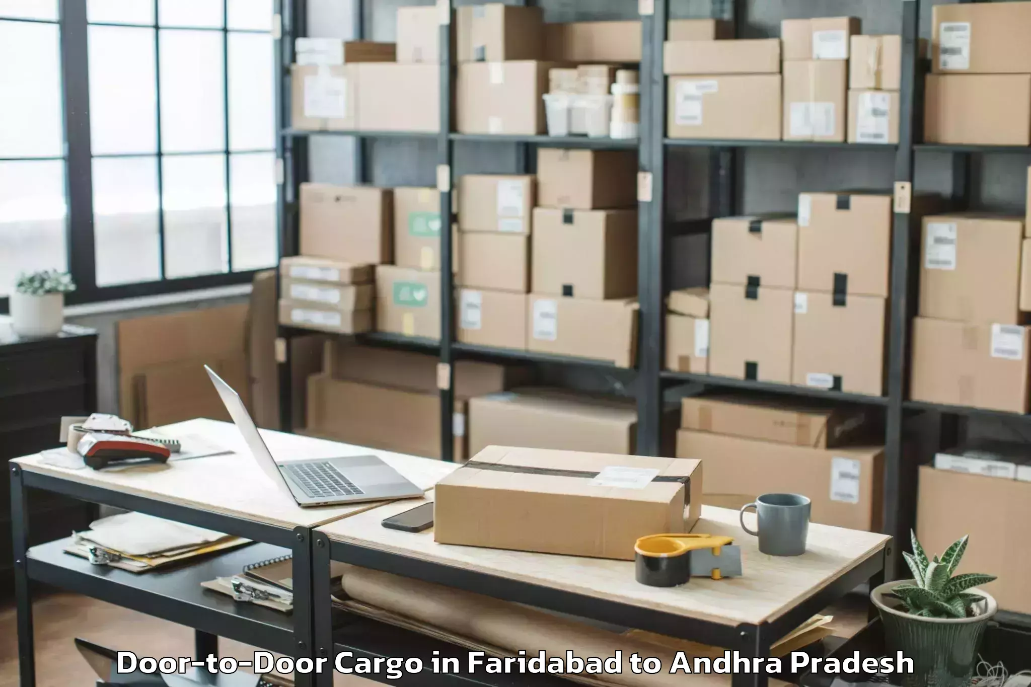 Book Faridabad to Gangavaram Port Door To Door Cargo Online